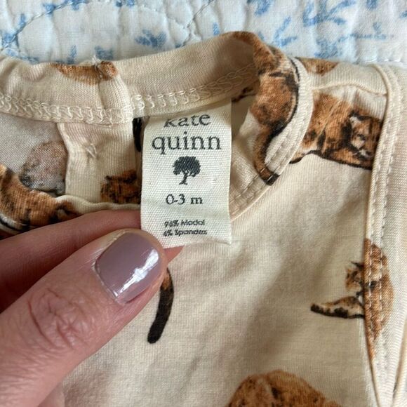 Kate Quinn organics 0/3 m mountain lions romper - Picture 3 of 4